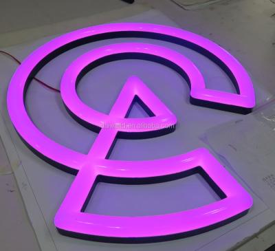 China stainless steel /opal acrylic/LED Daiwa Customized Light Up Metal Letter Sign LED Stainless Steel Letters Signage For Advertising Light Box for sale