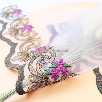 China Other 2021 Wholesale Polyester Tulle Lace Trim Colorful Embroidered French Embroidery Lace Trim For Decoration for sale