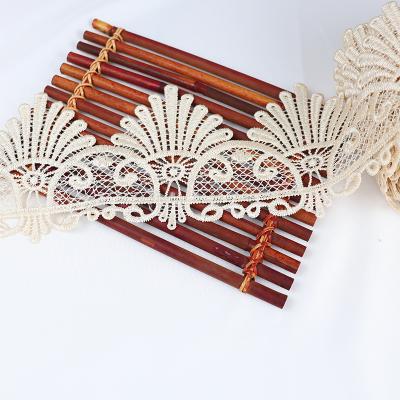 China Factory Direct Selling New Fashion Water Soluble Lace Embroidery Lace Trimming Water Soluble Trimming for sale