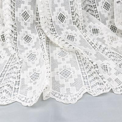 China Latest high quality water soluble polyester milk maker embroidery silk water soluble hollow lace for party dress women for sale