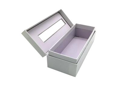 China Recyclable Kraft Paper Gift Cardboard Box with Window Lids UV Coating for sale