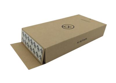 China Rectangular Foldable Kraft Cardboard Box Paper Packaging With Adhesive Tape for sale