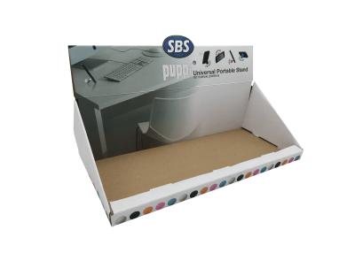 China Retail Corrugated Paper Cardboard Display Box Table Top Biodegradable for sale