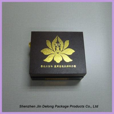 China Luxury Rigid Gift Tea Box / Handmade paper Packaging Box for sale