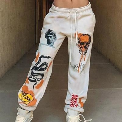 China New Anti-Wrinkle Men/Women Joggers Pattern Fitness Workout Casual Sweatpants Pants Custom Casual Jogger Pants Sweatpants for sale