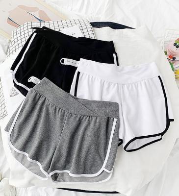 China Summer QUICK DRY Maternity Shorts Low Waist Soft Elastic Pregnant Ladies Cotton Pajamas Home Shorts for sale