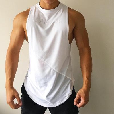 China Custom Running Slim Fit Patchwork QUICK DRY Beach Top Mens Bodybuilding Stringer Vest for sale