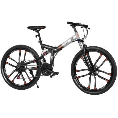 China Aluminum Alloy Rundeer Adjusting Speed ​​Big Tire Fat Tire Mountain Bike Folding Bike Carbon Steel Cycle Urban Mountain Bike for sale