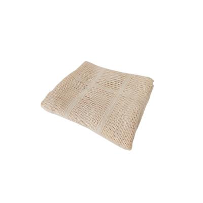 China HONGCH Anti-static Super Soft Breathable Baby Knitted Blanket Organic Bamboo Fiber Knit Newborn Wrap Blanket for sale