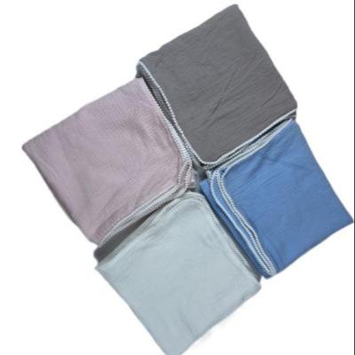 China HONGCH PORTABLE 32S 40S Newborn Baby Wrap Customize 2-6 Layer Muslin Blanket Organic Cotton Baby Wrap Wrap Set for sale