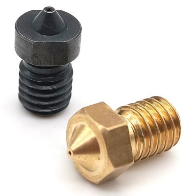 China 3D Printer Customized MK8 Extruder Nozzle Kit 0.2mm to 1.0mm Hardened Steel Brass Nozzle 3d Printer Nozzle for sale