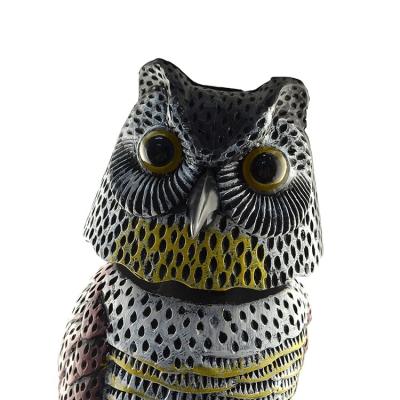 China To Scare Birds Decorative Outdoor Plastic Rotating Head Bird Garden Owl Garden Decoration Alert Birds In The Garden for sale