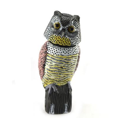 China Decorative Outdoor Plastic Rotating Head Bird Garden Owl Owl Garden Decoration for sale