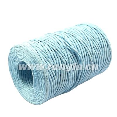 China Decoration Paper Binding Rope 200 Meters Paper Craft Colorful Paper Rope Ribbon Twisted Twine Twine Craft Rope for sale