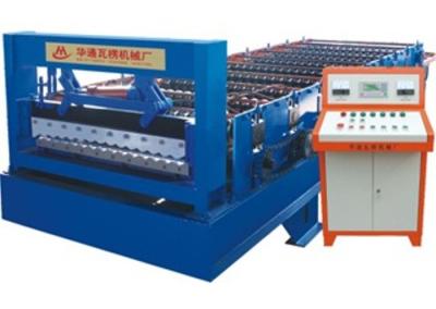 China Flat Sheet Corrugated Roll Forming Machine With 250mm H Shape Steel Welding for sale