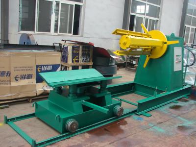 China Blechtafel-doppelte Kopf Uncoiler-Maschine, hydraulischer Farbstahl Decoiler zu verkaufen