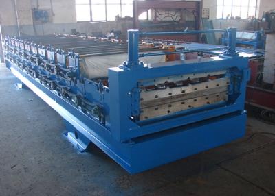 China 15m/min Metal Roofing Double Layer Roll Forming Machine For Steel Shed for sale