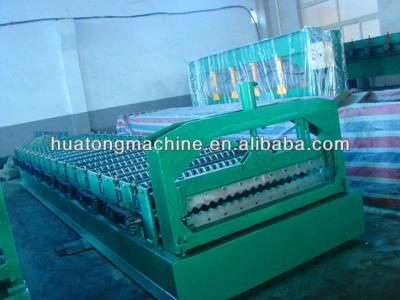 China Color Steel Corrugated Roll Forming Machine For Corrugated Steel Roofing for sale