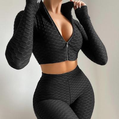 China Breathable Pocket Yoga Gear Wholesale Workout Gear Activewear Gym Women Organic Fitness Women Workout Clothes Gym Fitness Sets for sale