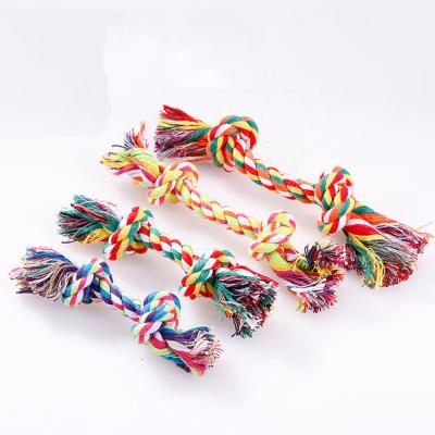 China New Fashion Sustainable Puppy Pet Cat Dog Cotton Toys For Small To Medium Dogs Tie Rope Dog Chew Toy for sale