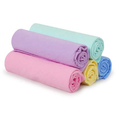 China Wholesale Individual Quickly Viable PVA Pet Towel Washable Dry Absorbent Package Dog Towel For Dog Cat for sale