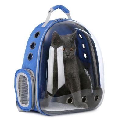 China Travel Approved Portable Breathable Airline Pet Carrier Bag Transparent Pet Carrier Backpack for sale