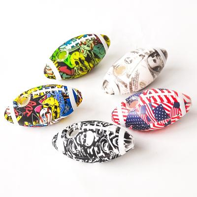 China 2021 New Design High Quality Football Silicone Smoking Pipe Eco - Friendly for sale