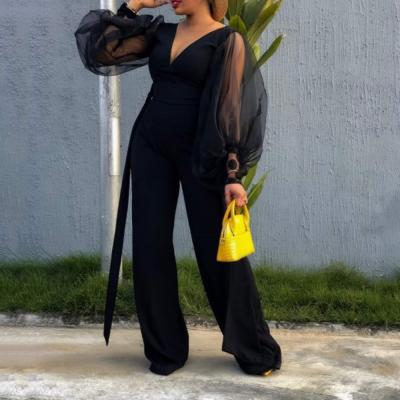 China Women Breathable Causal Stylish Clothing Onesie One Piece Rompers Plus Size Jumpsuit for sale