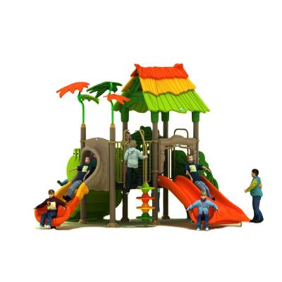 China Outdoor Playground Equipment 2021 Customized Color Plastic Fun Kids Slide Safety Commercial Outdoor Playground Equipment for sale