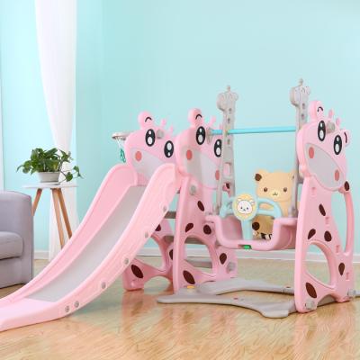 China Wholesale Indoor Plastic Playground Baby Playground Indoor Children Kids Slide and Swing Set for sale