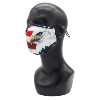 China Hot Selling Custom Color Polyester Face Mask Embroidery Face Mask Replaceable Face Mask for sale