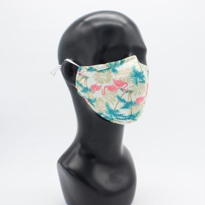 China Customized Mask High Quality Polyester Printing Floral Embroidered Face Mask For Daily Life for sale