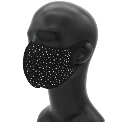 China Polyester Factory Manufacture Various Fashion Custom Bling Fashion Mask for sale