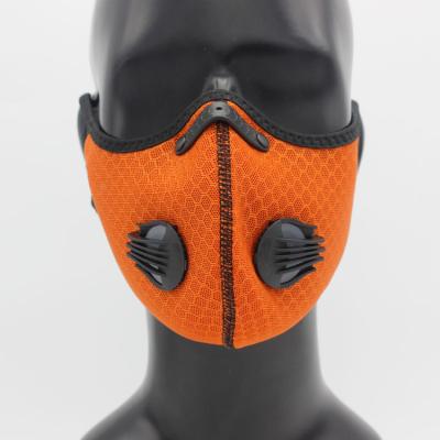 China Latest Design Fabric Good Quality Sport Diving Mesh / Working Mask Appropriate Price Orange Cotton for sale