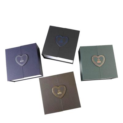 China Promotion Heart Shape Logo High Quality Printing Luxury Box Custom Design Empty Paper Bottle Packaging Luxury Perfume Box for sale