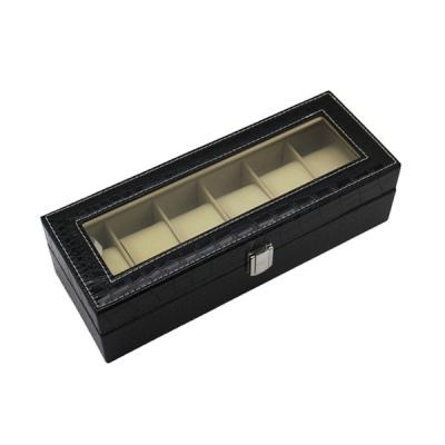 China Promotion Luxury Custom Watch Box For Six Watch Packaging Display Boxes With Pillows for sale