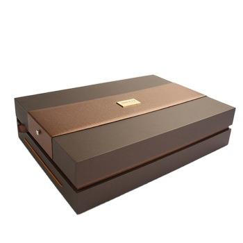 China Luxury Custom Promotion Perfume Box With Cover Velvet Bottom Leather Perfume Packaging Box Gift Box for sale