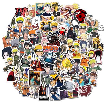 China 100pcs Japan Sticker Anime Cartoon Naruto Decorative Stickers For Laptop Water Bottles Bike Luggage Phone Car DIY Waterproof Vinyl Stickers for sale