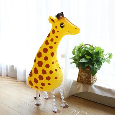 China Gift Toy Hot Sell Foil Walking Pet Balloons for Party and Kids Gift, Giraffe Shape Balloon for sale