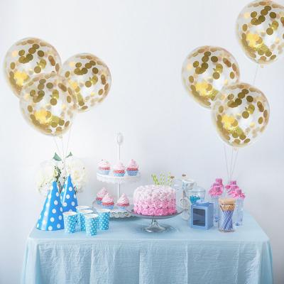 China Gift Toy 12inch 2.8g Clear Transparent Round Latex Confetti Balloons For Wedding Favor Party Decorations for sale