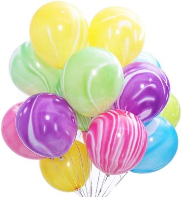 China Toy Jinbella New Product 12Inch 3.2g Gift Christmas Birthday Party Decoration Supplies Marble Rainbow Latex Balloons for sale