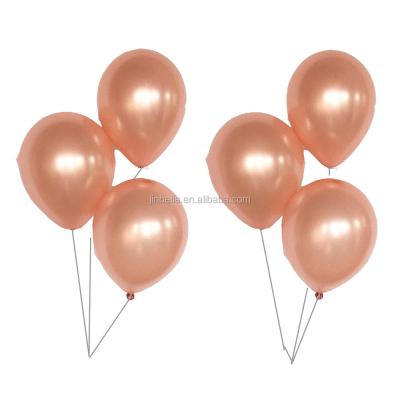 China Gift toy 12inch 12inch 36inch transaprent latex rose gold balloons for baby birthday decoration for sale