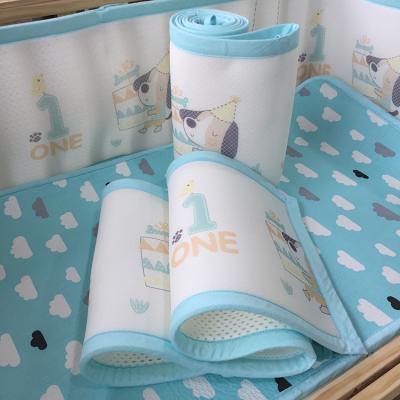 China Breathable Mesh 200TC Nondisposable Baby Crib Bumper for sale