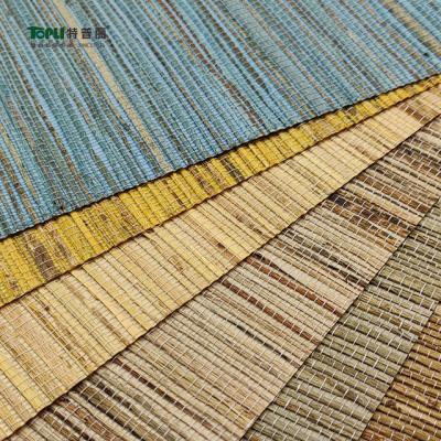 China Wall Decor Geometry Vinyl Wallcovering Fabric Strip Home Decor Wall Decor EUROPEAN Modern Nonwoven Wallpaper for sale