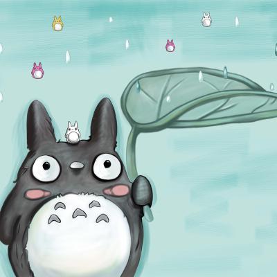 China EUROPEAN Popular Funny Hot Cartoon Children's Totoro Animated Wall Papers Wallpaper For Kids Room for sale