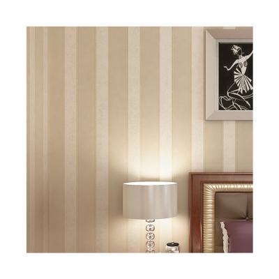 China Simple modern simple modern stripe office wallpaper for bedroom living room non woven wallcoverings for sale