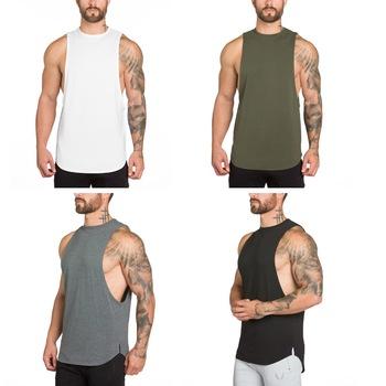 China Wholesale custom anti-pilling anti-pilling men's sportswear fitness sleeveless tank tops for sale