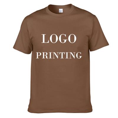 China OEM Anti-pilling Anti-pilling Logo White Plain Custom 160gsm Cotton T-Shirt Printing Heavy Thick Short Sleeve High Quality for sale