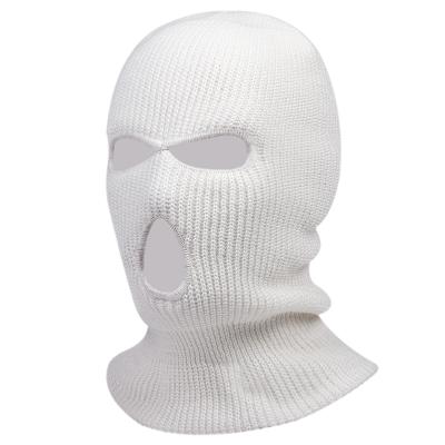 China COMMON Custom Knitted Neon Pink Balaclava Ski Mask Hat 3 Hole Embroidery Balaclava Face Mask 2020 COMMON balaclava for sale