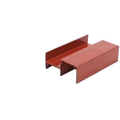 China Aluminum profile manufacturers supply doors and windows aluminum profiles sprayed wood grain surface treatment for sale